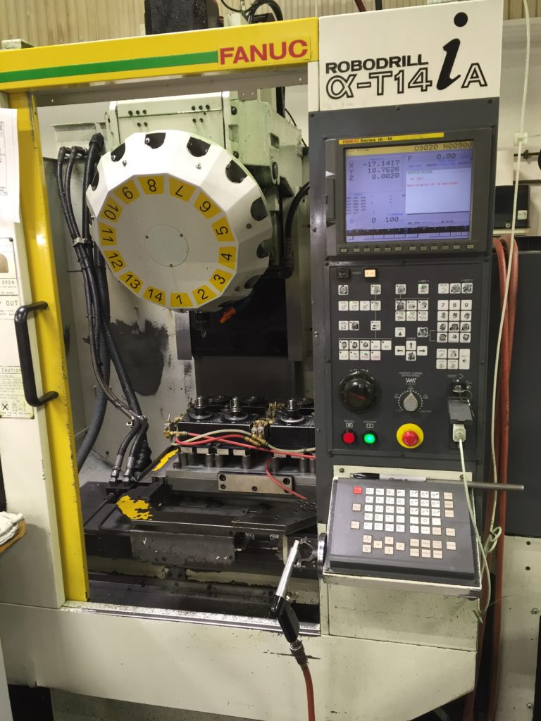 1 — Feeler VMP-800apc W/pallet Changer (New) 1 — Yama Seiki AV-1250 2 —  Fanuc Robodrill T14iA 1 — Fanuc Robodrill T10B 1 — KIA Super Turn 21L MS